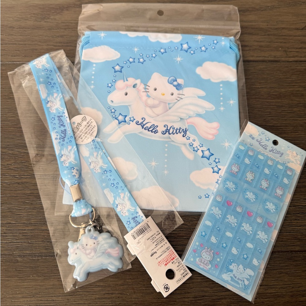 Limited edition Hello Kitty accessories purchased in Tokyo Japan